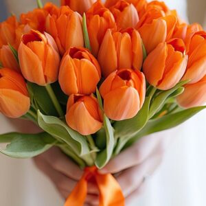 orange tulip flower bouquet