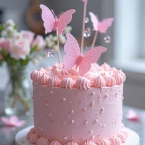 strawberry pink dream cake