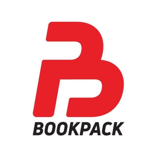 large bookpack logo